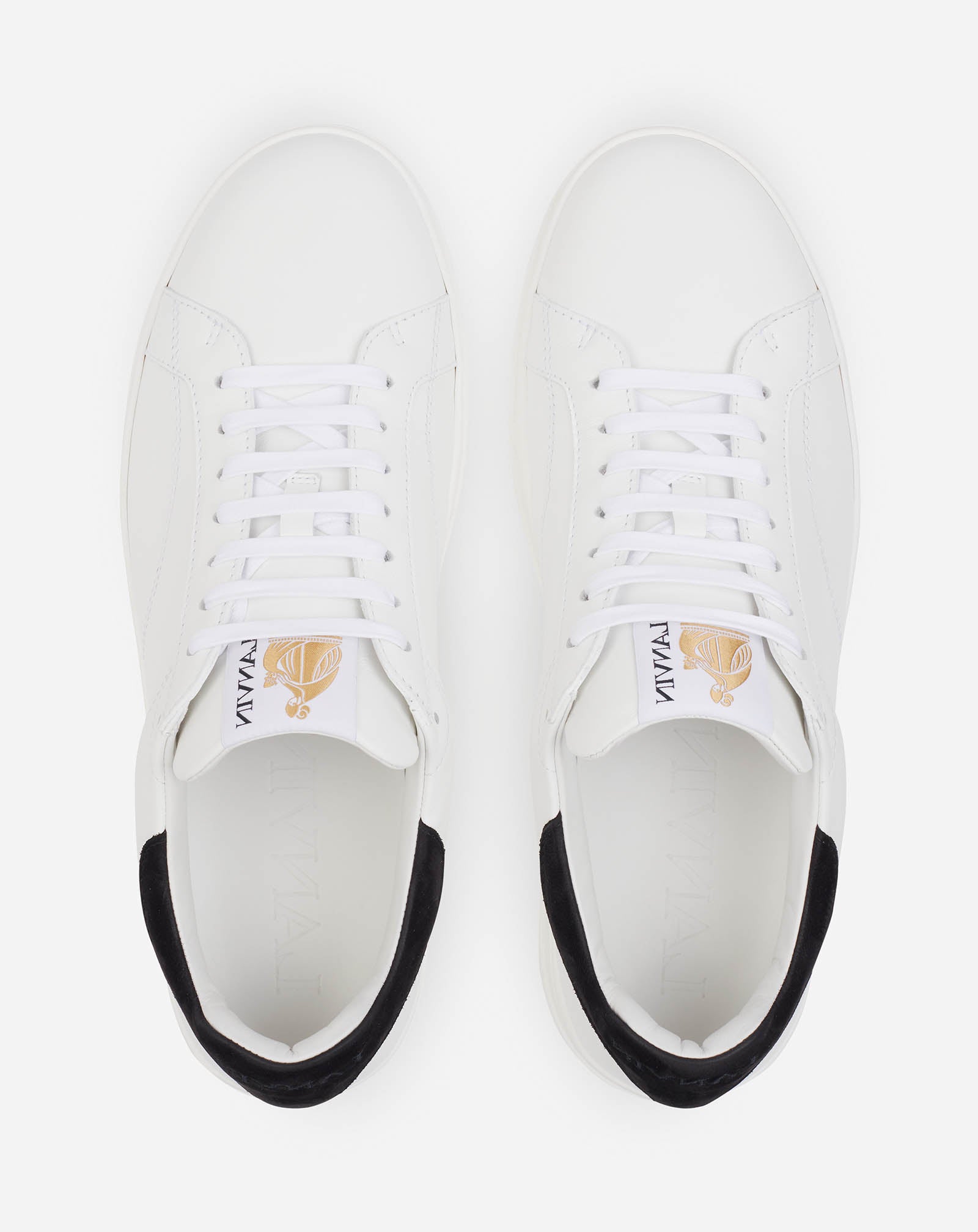 LEATHER DDB0 SNEAKERS, WHITE/BLACK