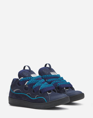 LEATHER CURB SNEAKERS