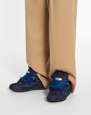 LEATHER CURB SNEAKERS