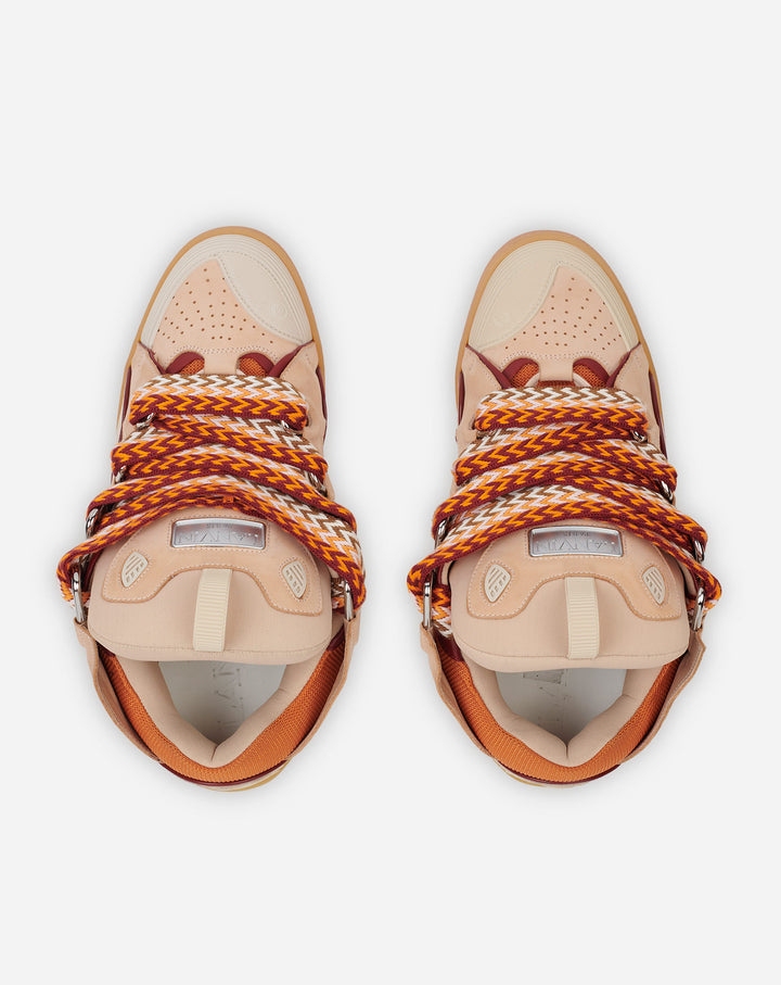LEATHER CURB SNEAKERS