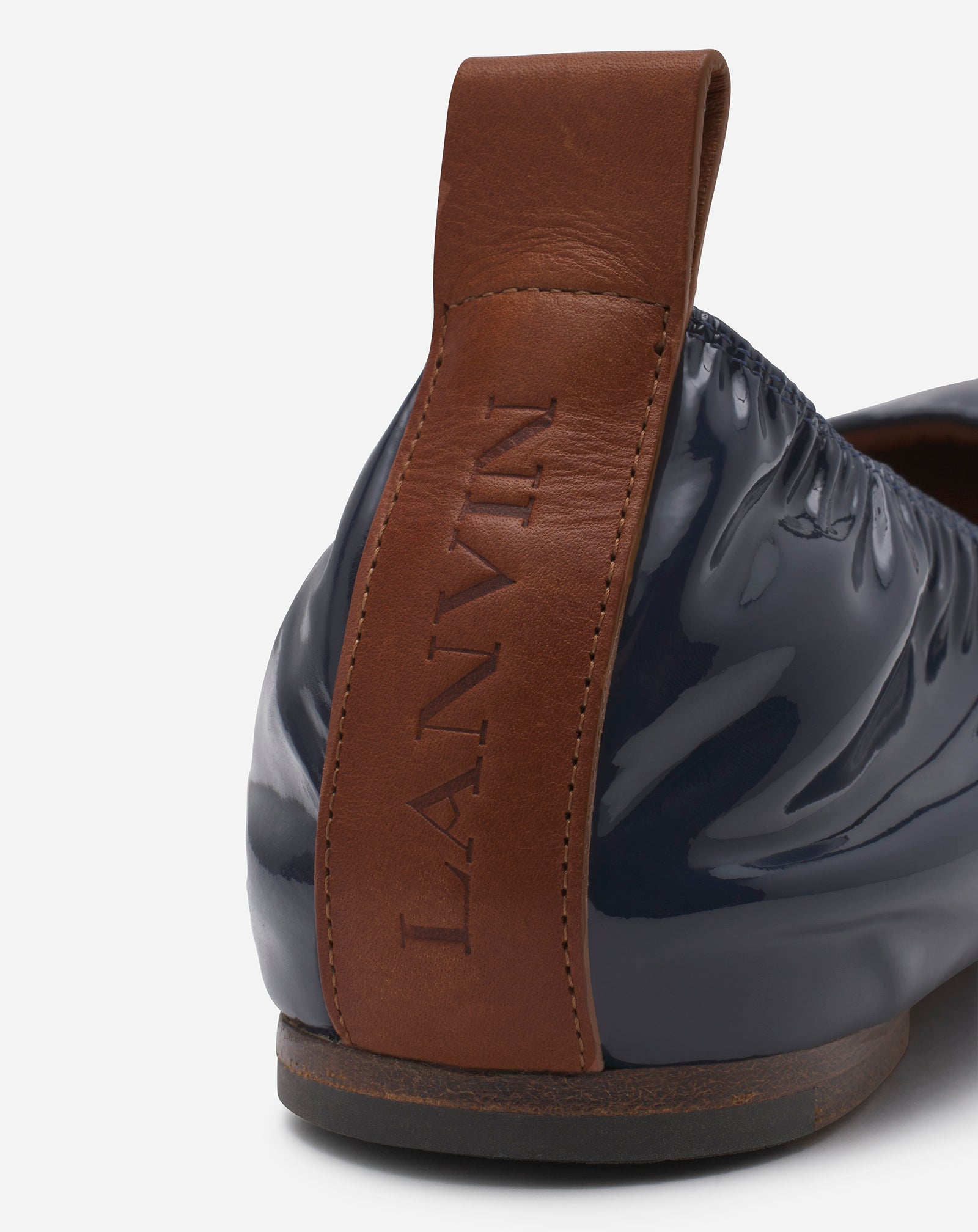 Lanvin leather ballerina shoes - Black