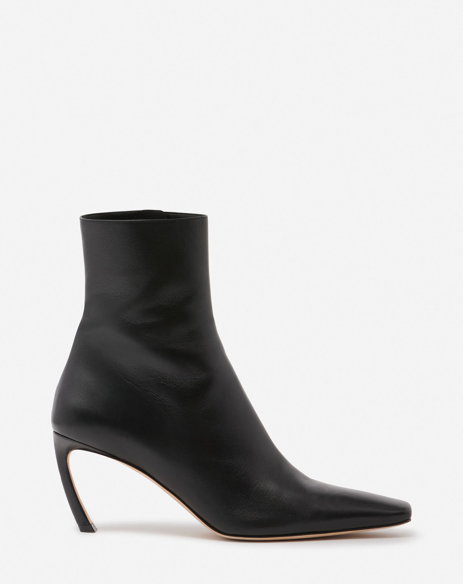 LEATHER SWING BOOTS, BLACK