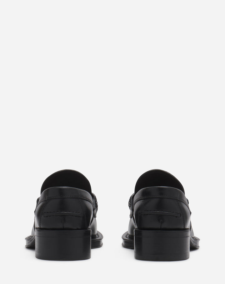 LEATHER MEDLEY LOAFERS, BLACK