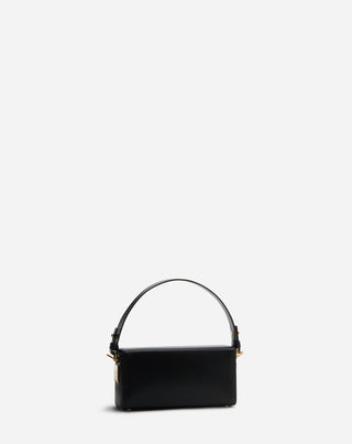 Shiny leather NANO Pencil bag, BLACK