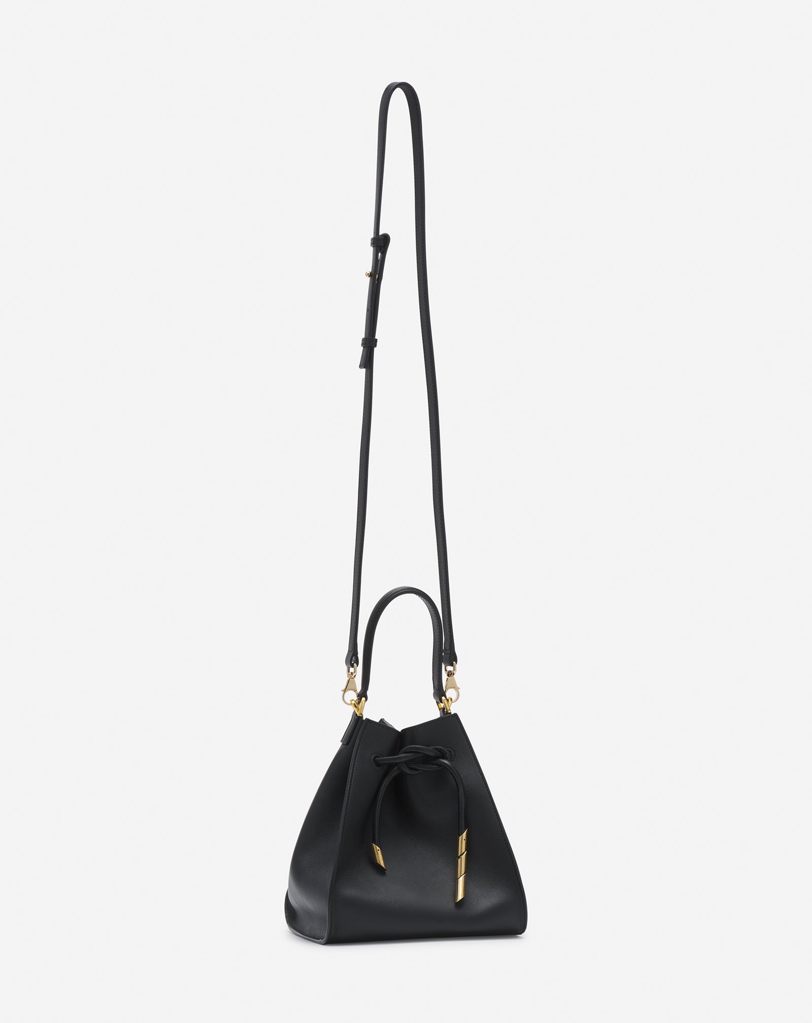 SMALL LEATHER SEQUENCE BY LANVIN HANDBAG, BLACK