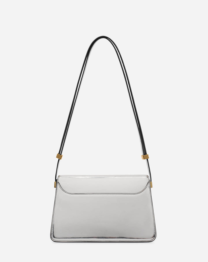  PM CONCERTO BAG IN METALLIC LEATHER, 