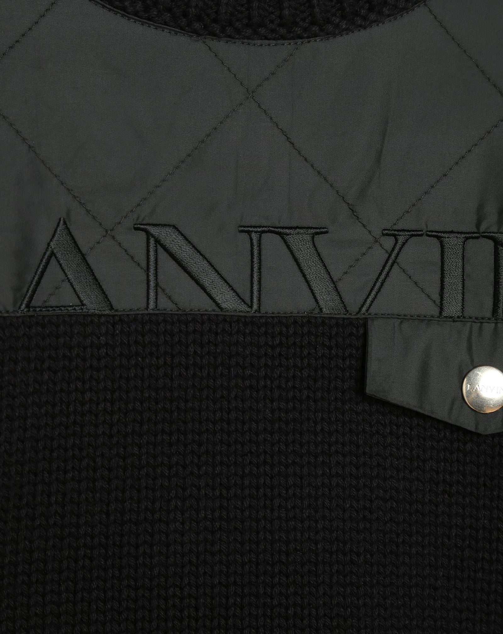 BI-MATERIAL JUMPER WITH POCKET