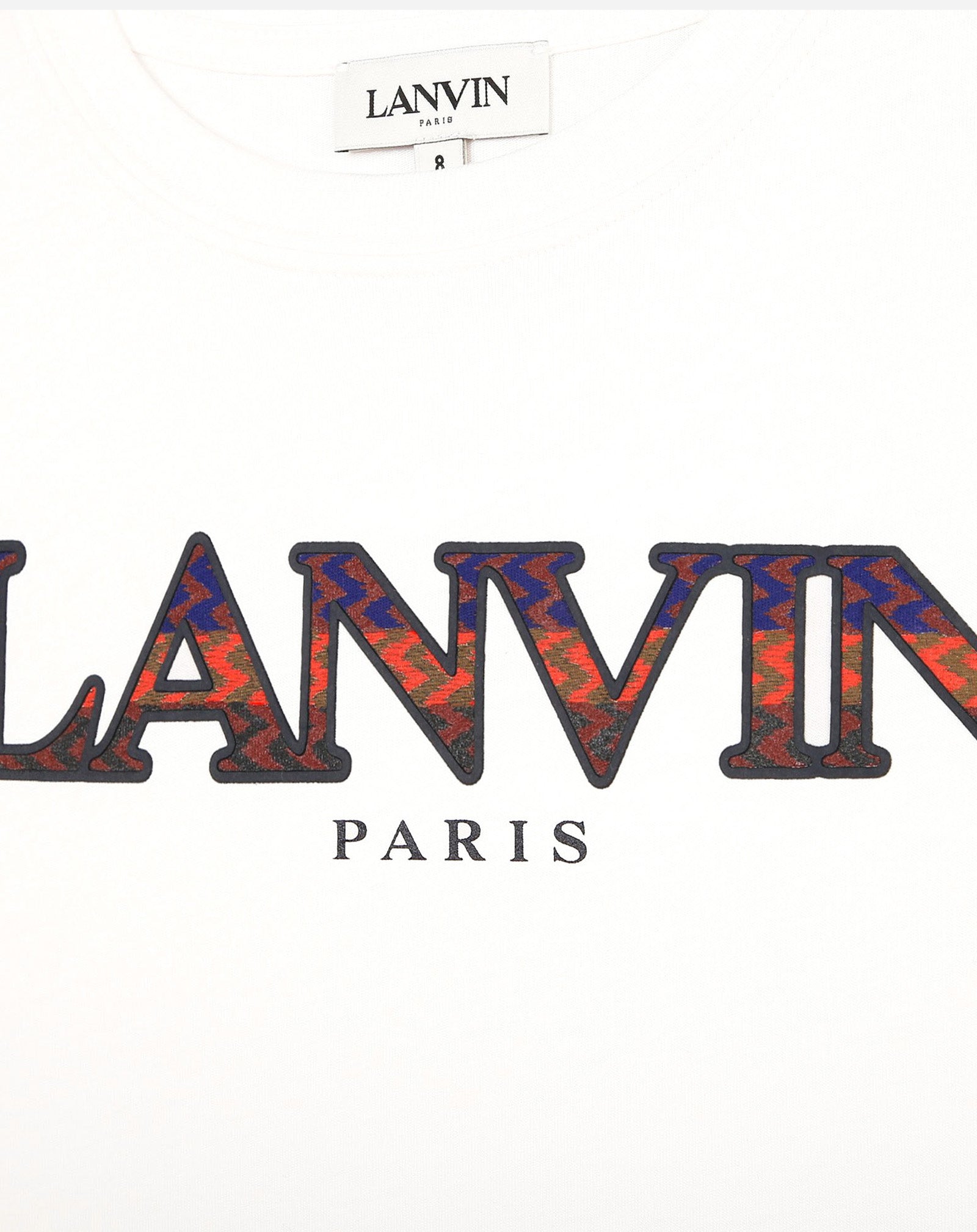 COLOURFUL LOGO T-SHIRT OPTICAL WHITE | Lanvin – LANVIN