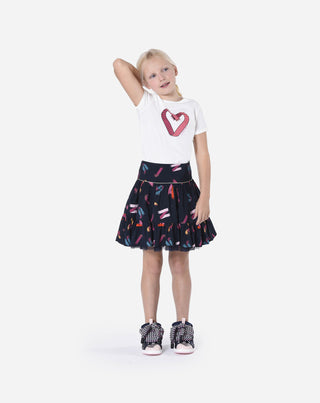 LACE-STYLE PRINTED T-SHIRT