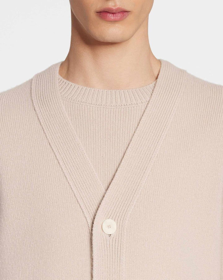 WOOL AND CASHMERE CARDIGAN
