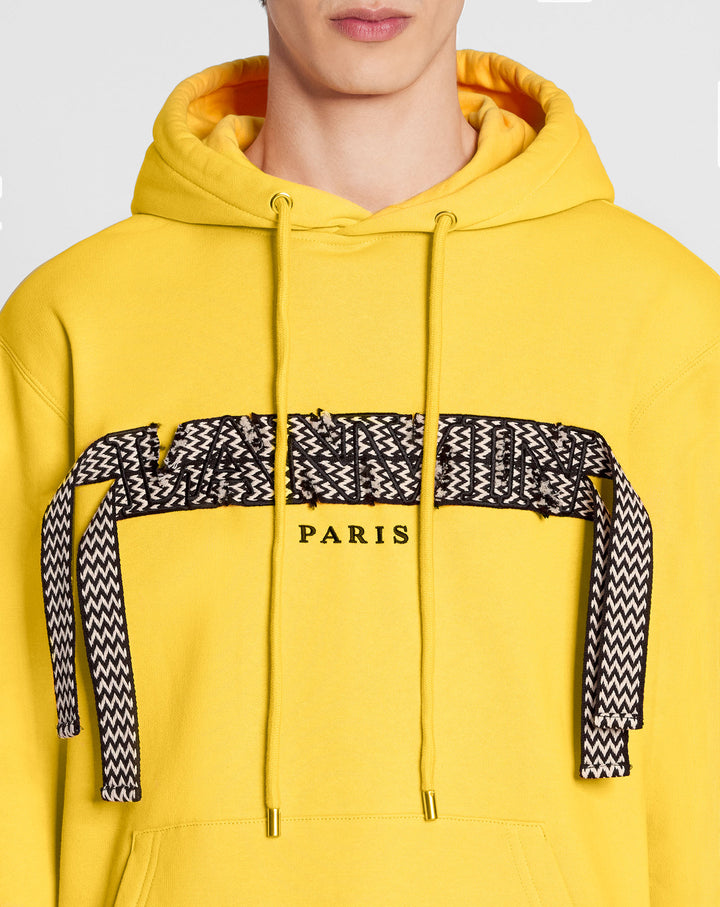 OVERSIZED EMBROIDERED LANVIN CURB LACE HOODIE