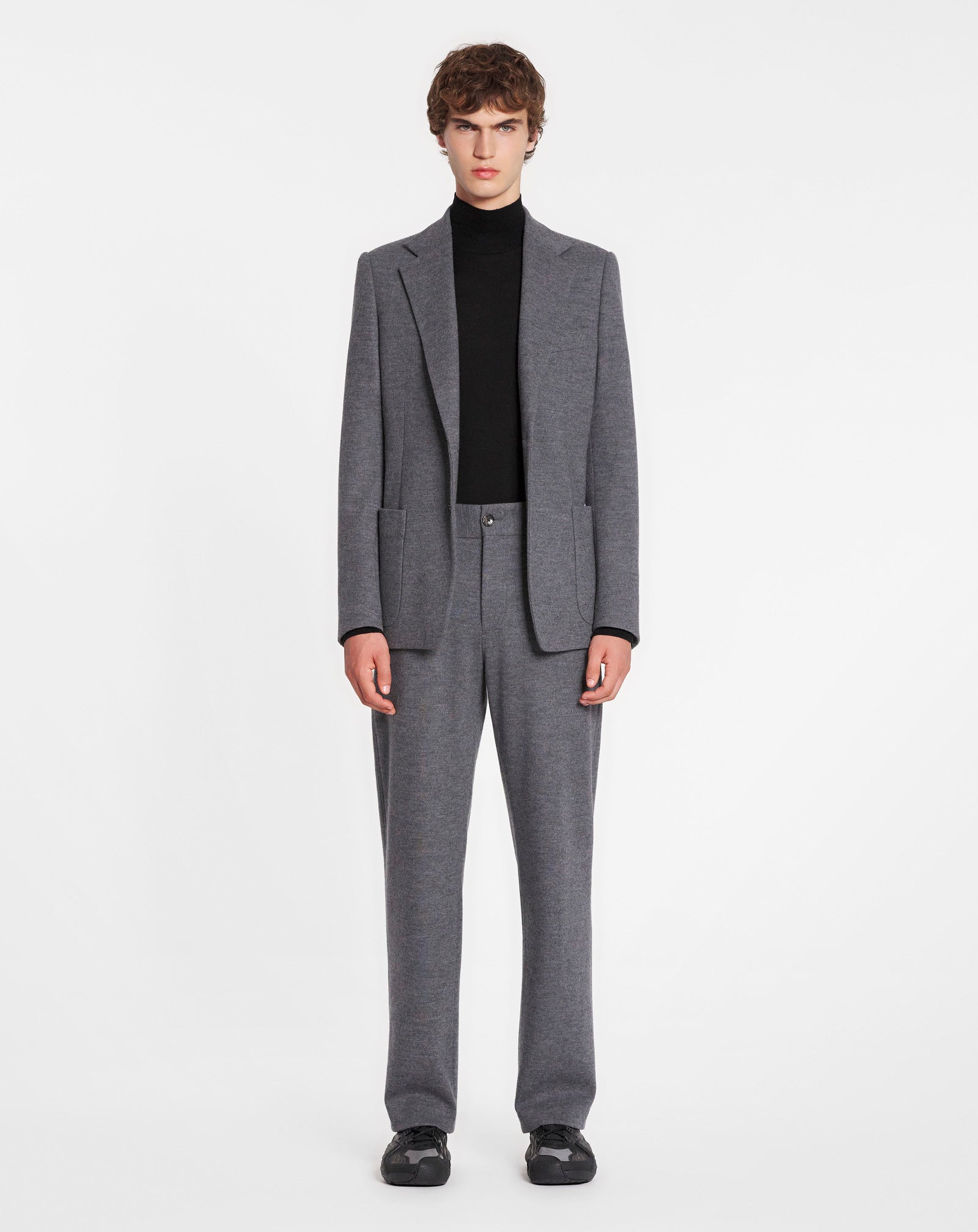 SINGLE-BREASTED PATCH POCKETS JACKET