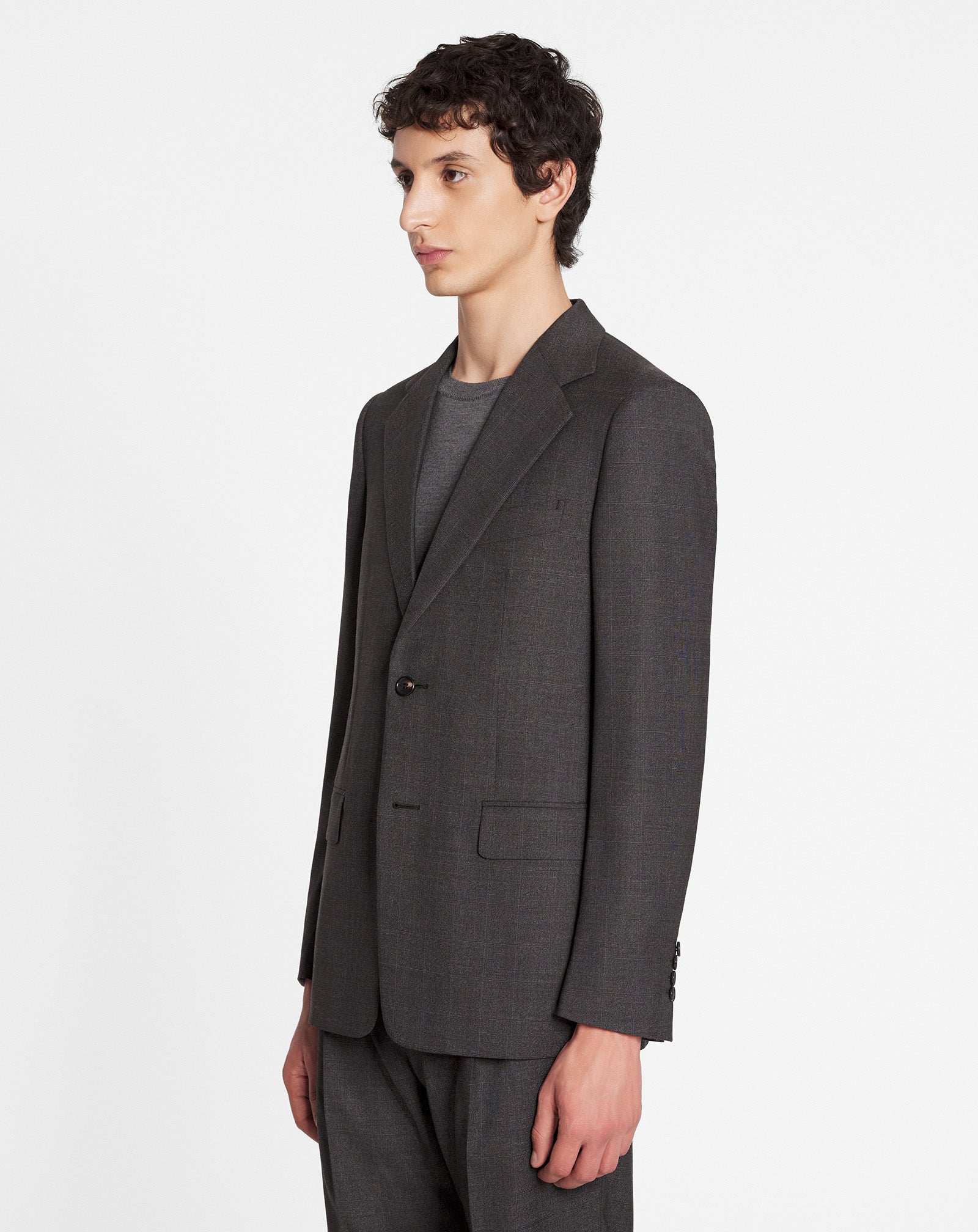 SINGLE-BREASTED JACKET WITH FLAP POCKETS