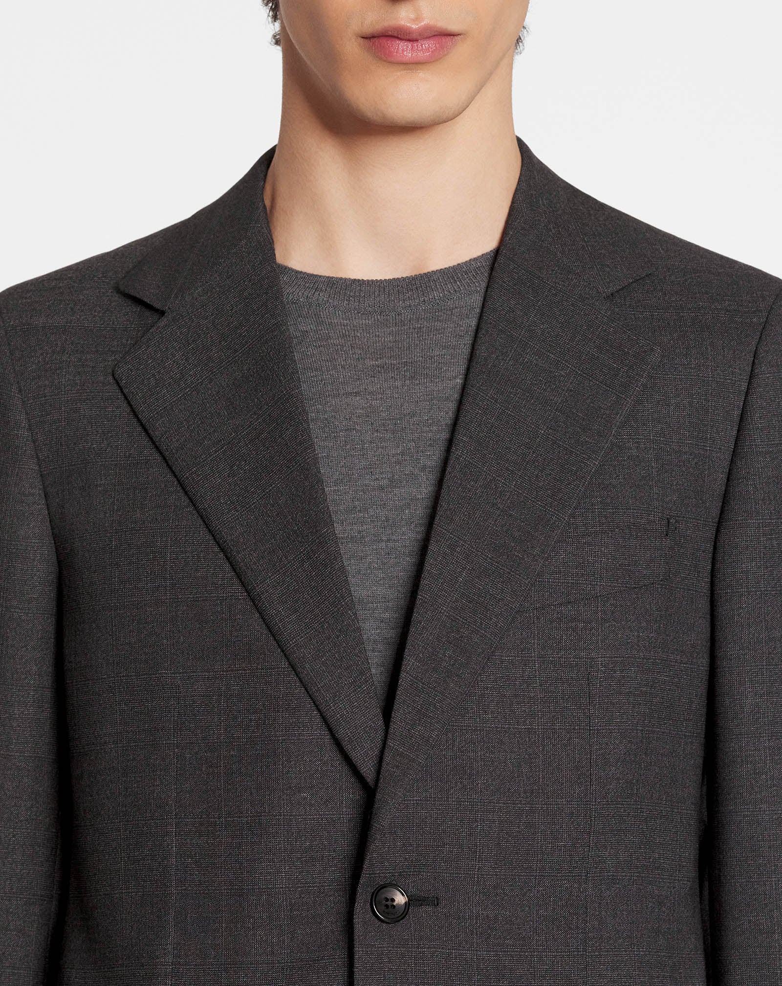 SINGLE-BREASTED JACKET WITH FLAP POCKETS