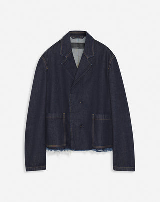 RELAXED DENIM JACKET, NAVY BLUE