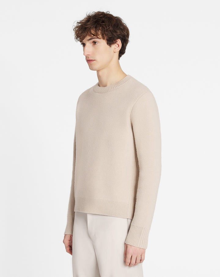 WOOL AND CASHMERE CREWNECK SWEATER, PAPER