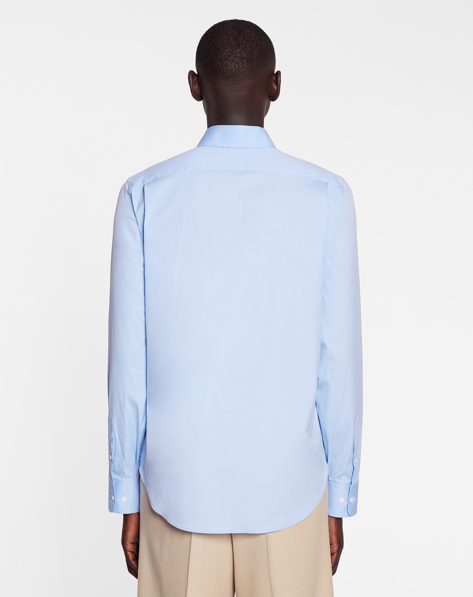 SLIM FIT SHIRT WITH VISIBLE BUTTONS