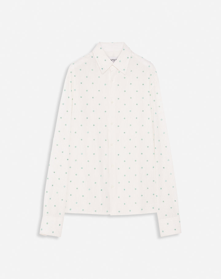 EMBROIDERED CLASSIC SHIRT, MILK