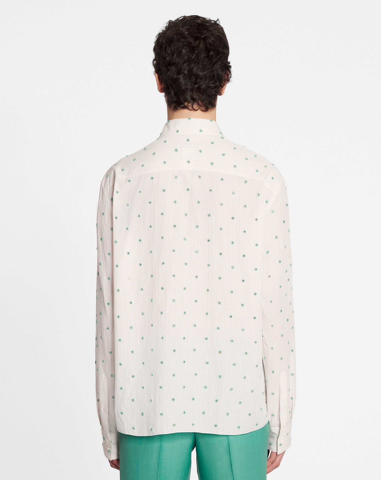 EMBROIDERED CLASSIC SHIRT, MILK