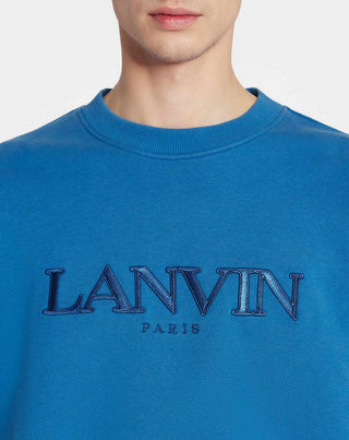 OVERSIZED EMBROIDERED LANVIN PARIS SWEATSHIRT