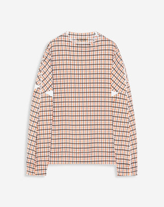 OVERPRINTED OVERSIZED SWEATSHIRT, BROWN/ORANGE