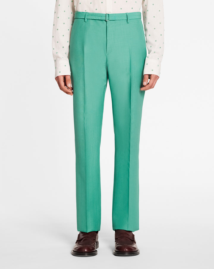 STRAIGHT-LEG PANTS WITH BELT