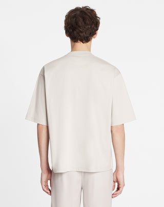 OVERSIZED EMBROIDERED CURB LACE T-SHIRT