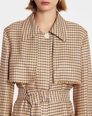 PRINTED FLOWING TRENCH COAT