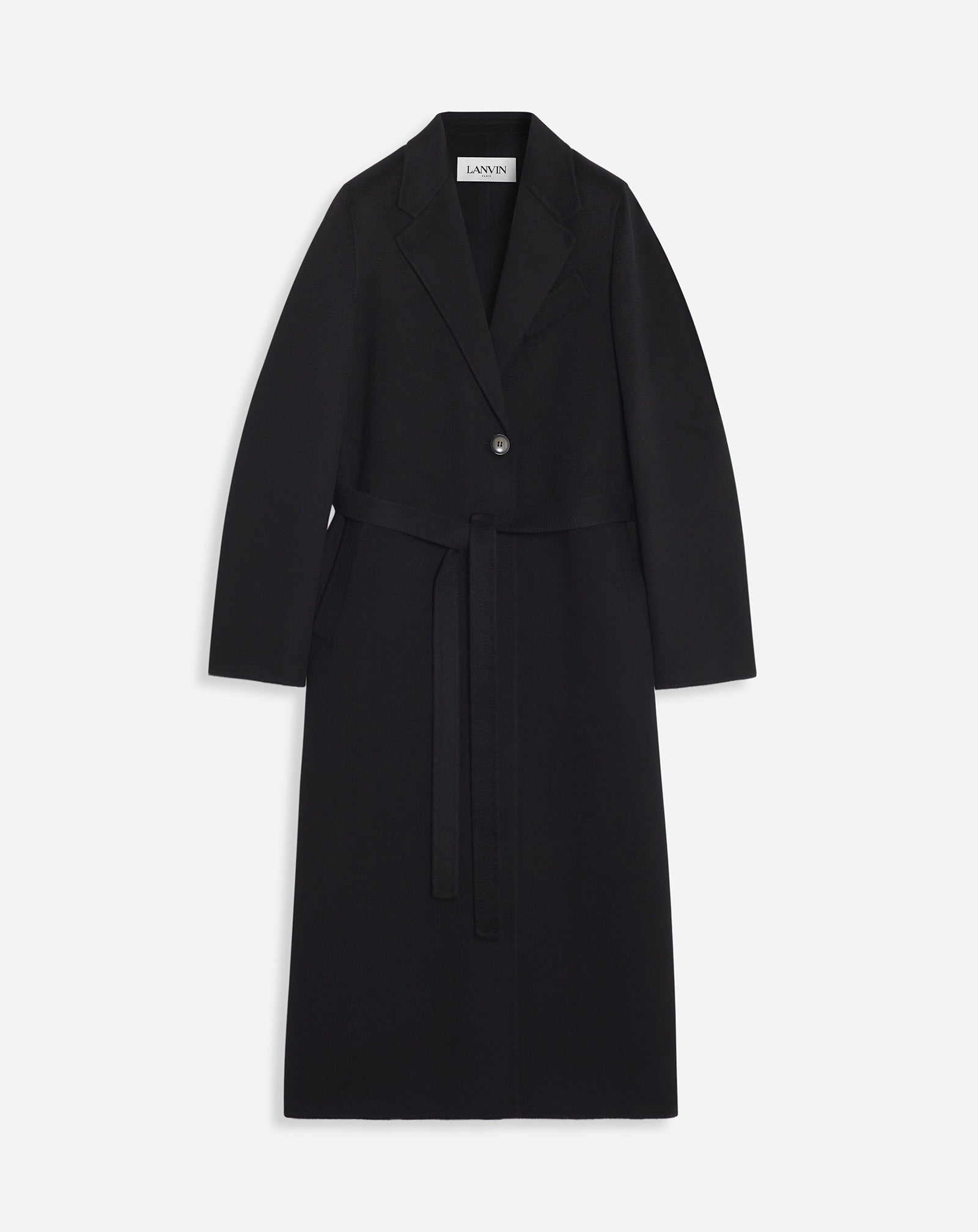 SINGLE-BREASTED TAILORED COAT IN PURE CASHMERE 