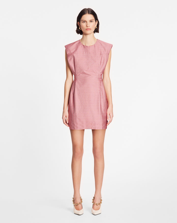 FITTED PRINTED MINI DRESS