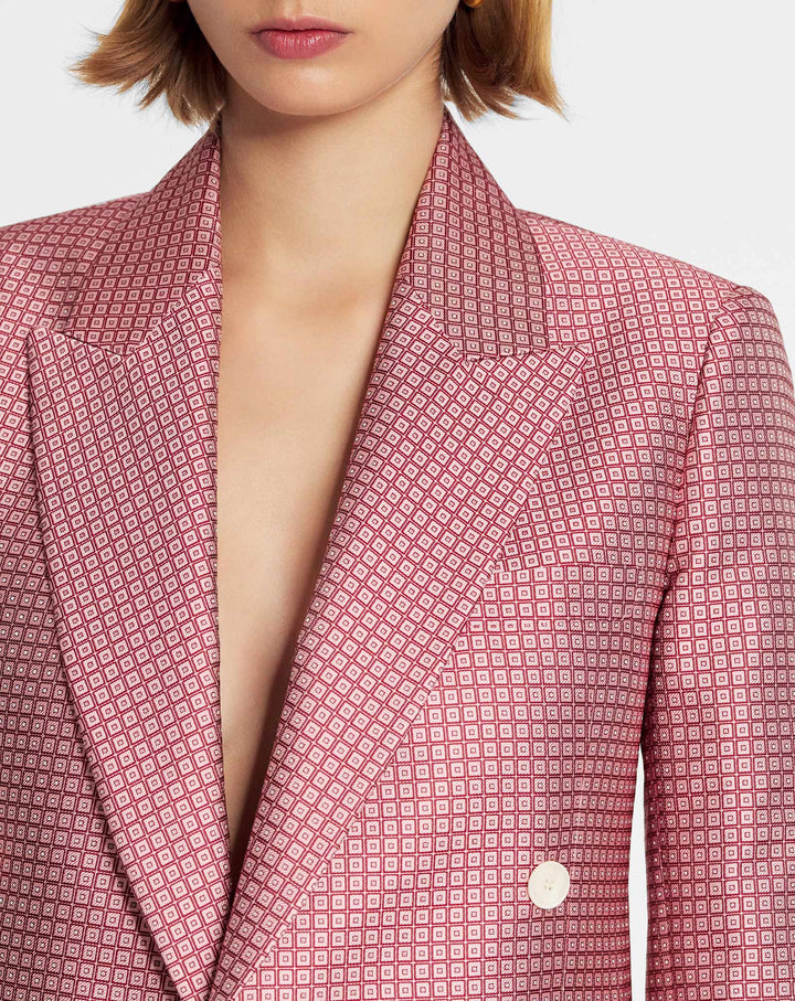 PRINTED DOUBLE-BREASTED JACKET