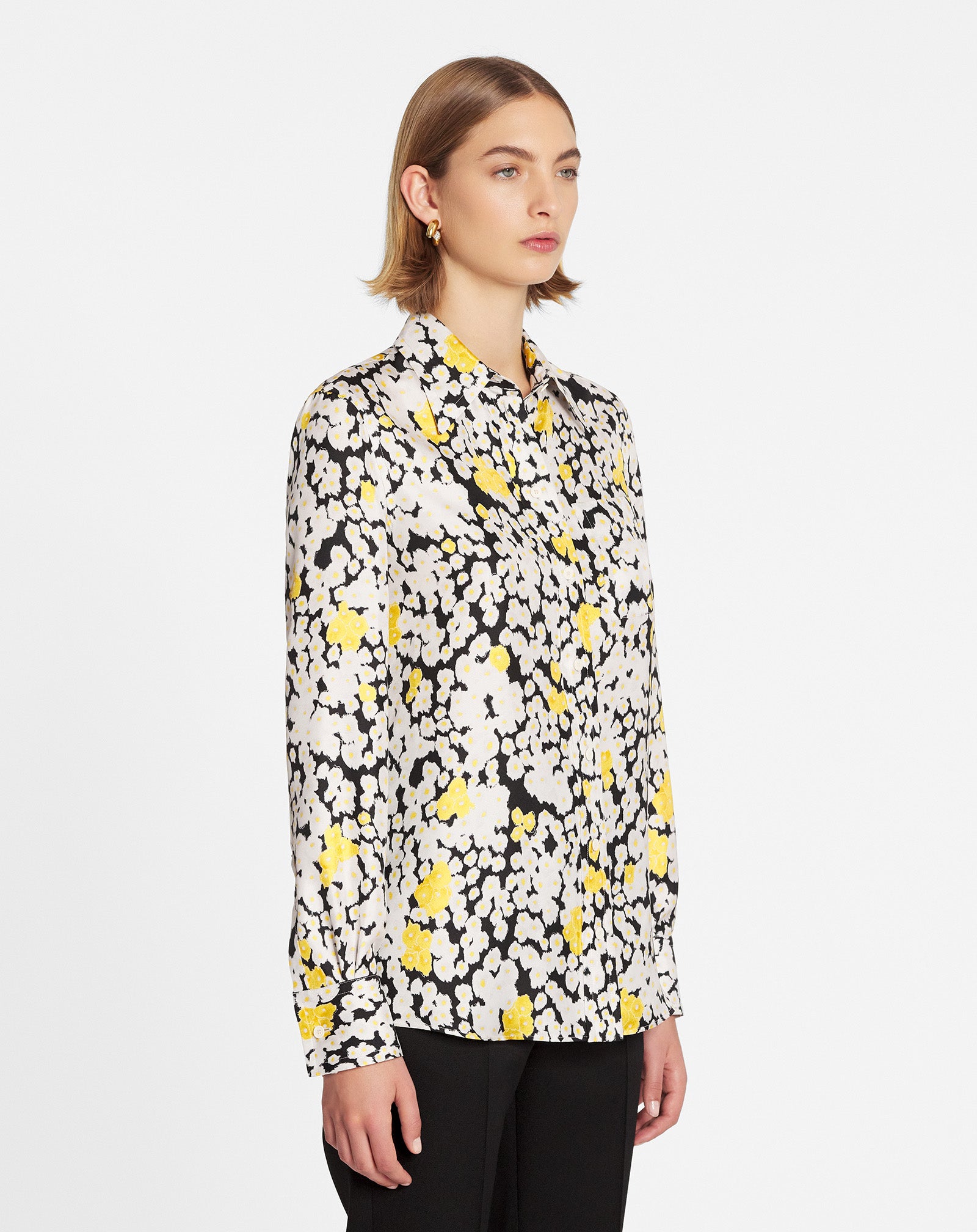 Classic printed silk shirt