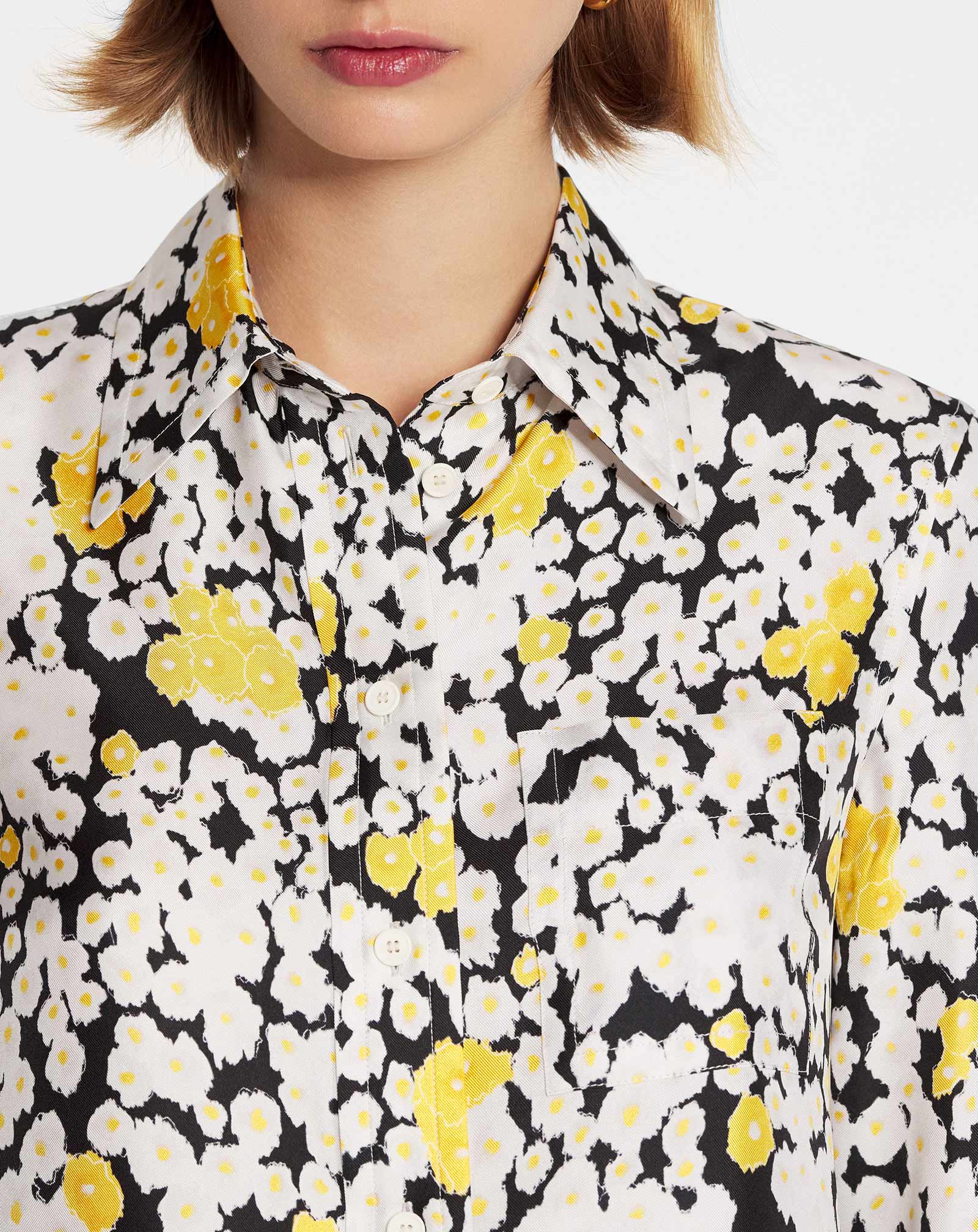 Classic printed silk shirt