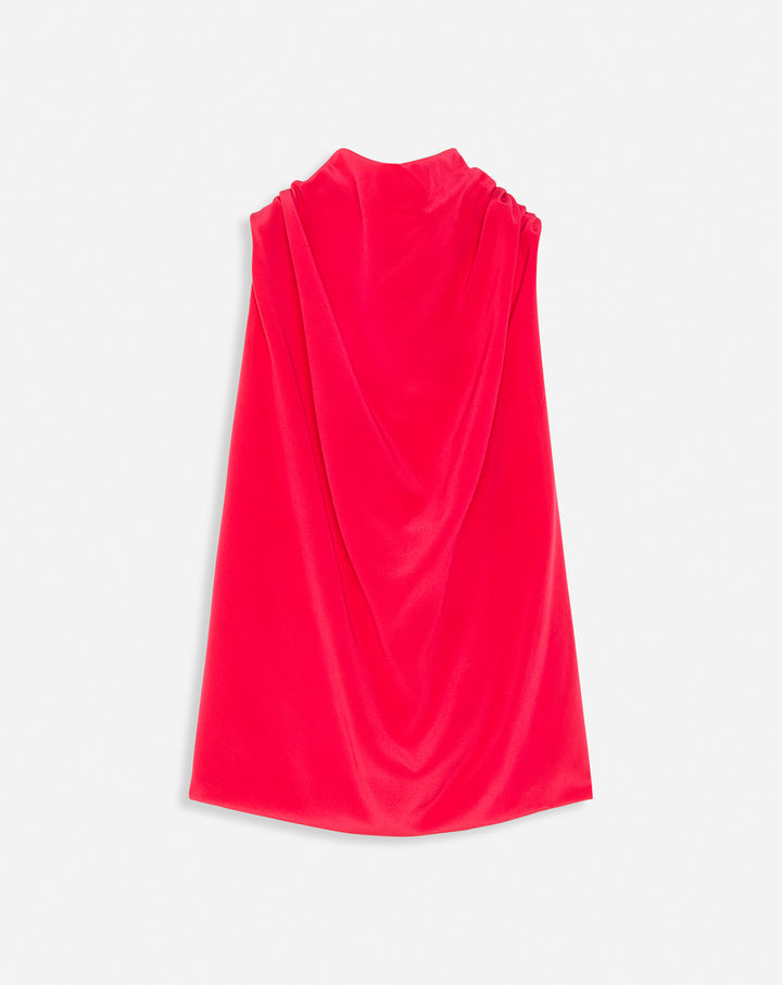 SLEEVELESS DRAPED TOP