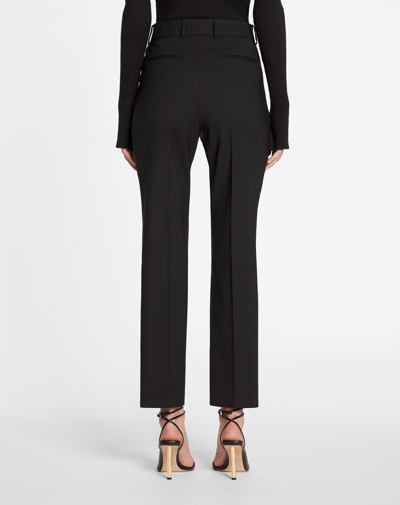 TAPERED PANTS, BLACK