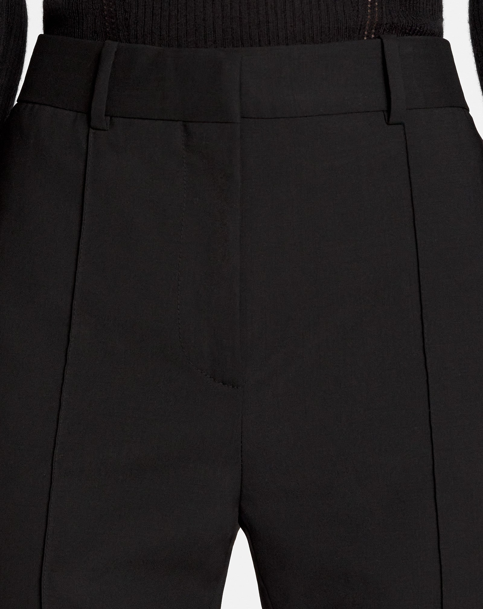 TAPERED PANTS, BLACK