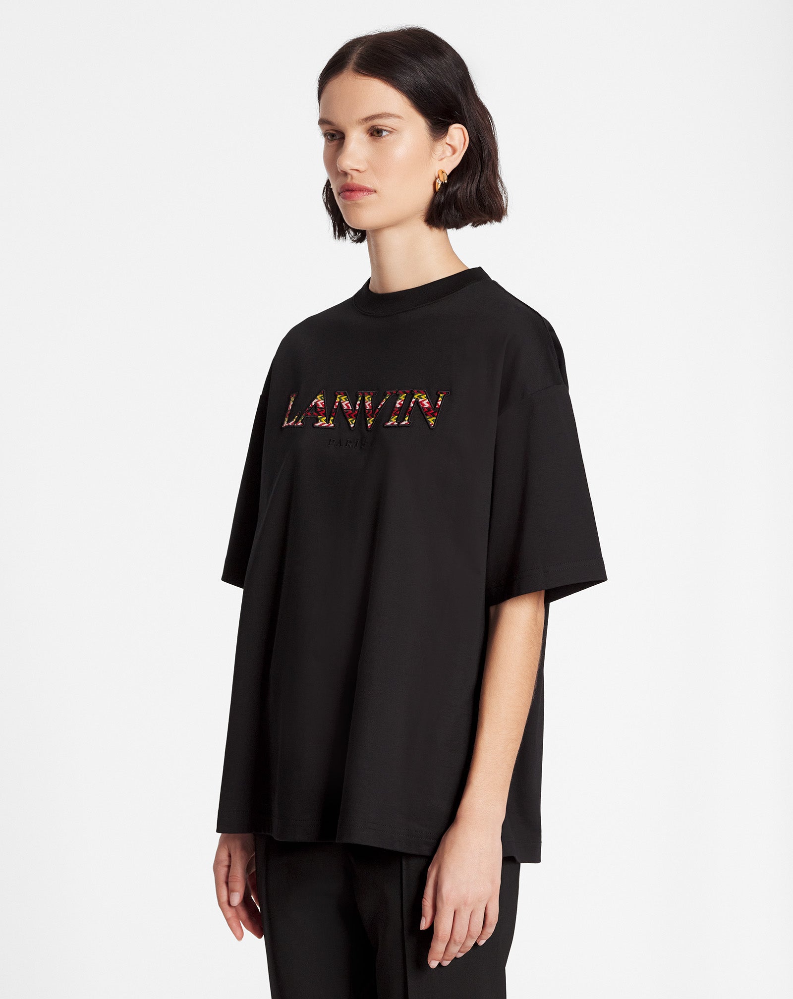Oversized embroidered curb t-shirt