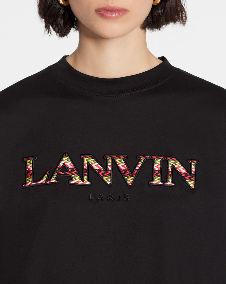 Oversized embroidered curb t-shirt