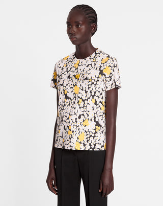 OVERPRINTED CLASSIC T-SHIRT WITH LANVIN PARIS EMBROIDERY